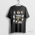 Officials Goose Teacher 100 Days Of School Thinking Sharing Learning Exploring Reading Graphic Premium