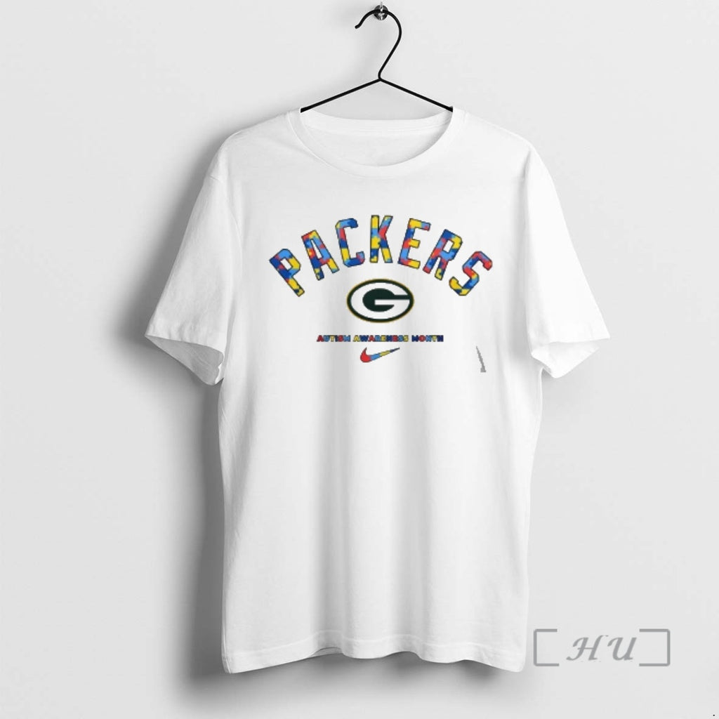 Officials Green Bay Packers Autism Awareness Month They Not Like Us 2 Sided Premium
