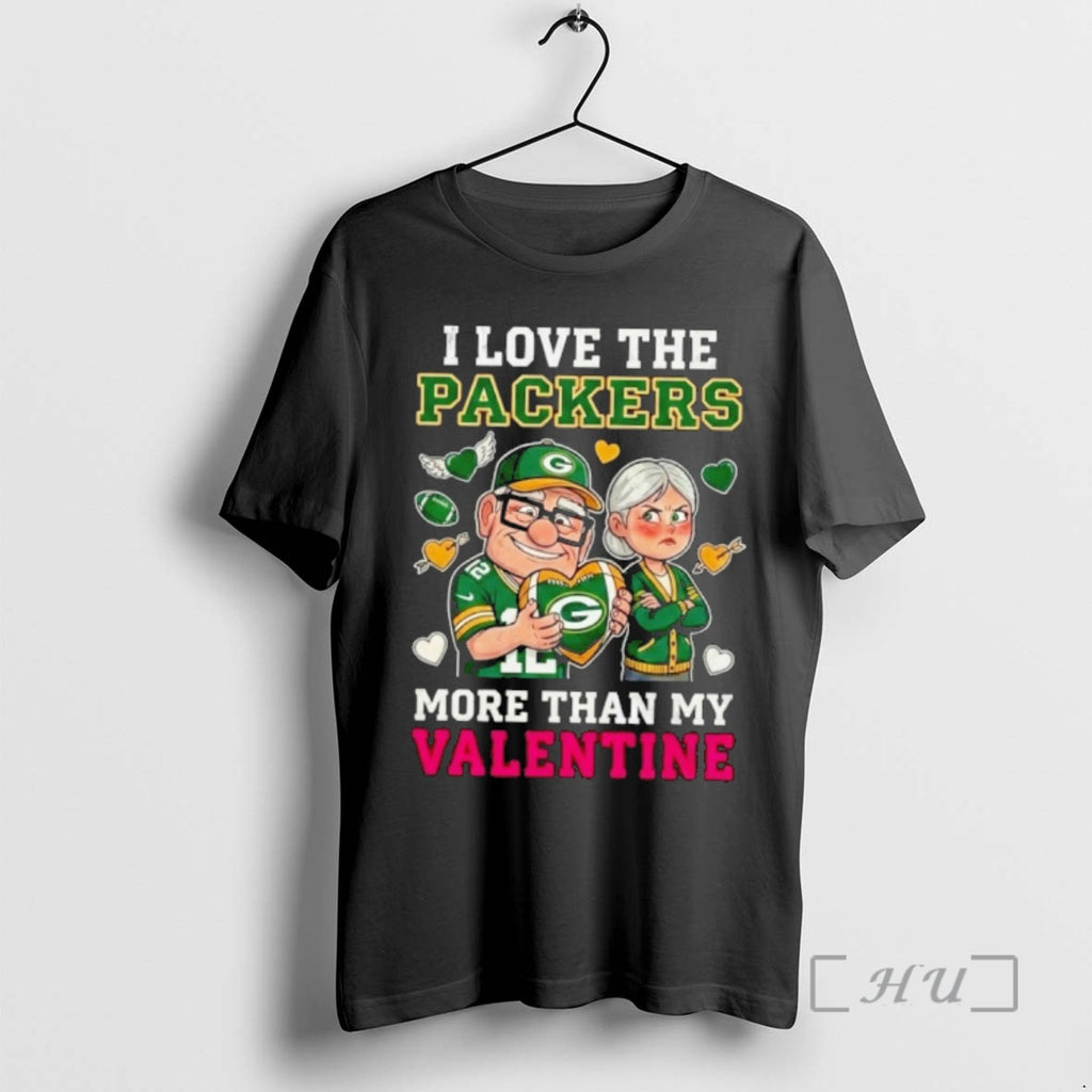 Officials Green Bay Packers Up Movie I Love The Packers More Than My Valentine Premium
