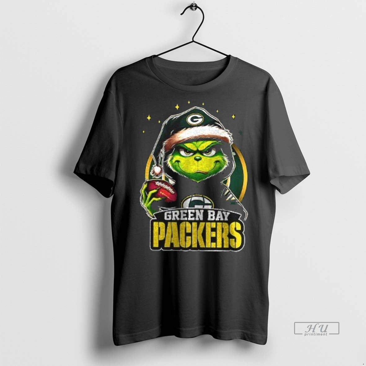 Officials Grinch With Santa Hat X Green Bay Packers Merry Christmas Premium Tee Shirt Sweater
