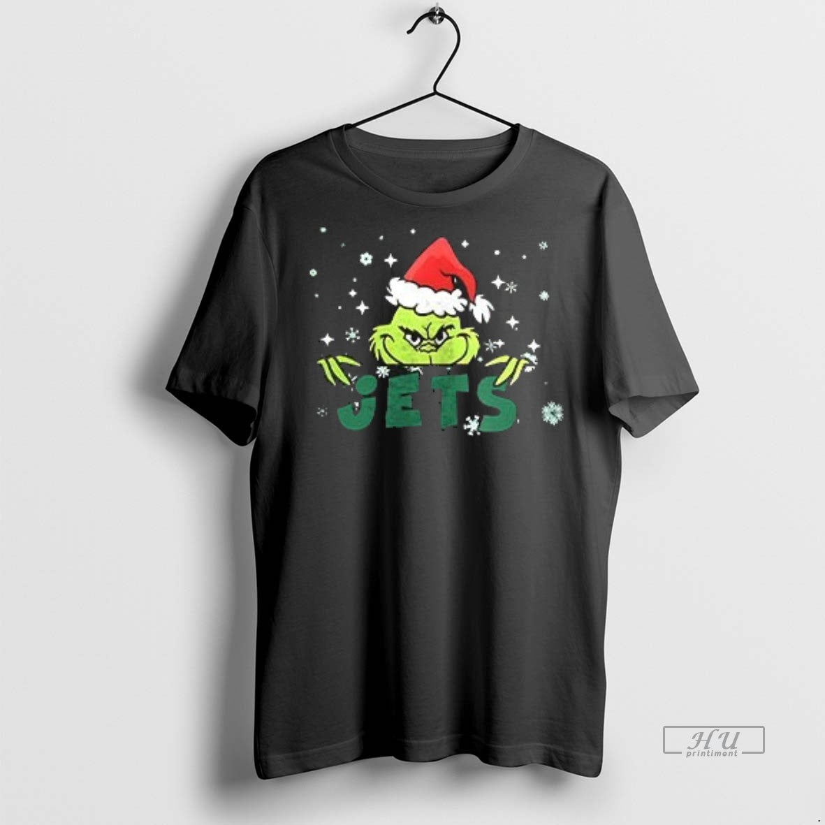 Officials Grinch With Santa Hat X New York Jets Merry Christmas Premium Tee Shirt Sweater