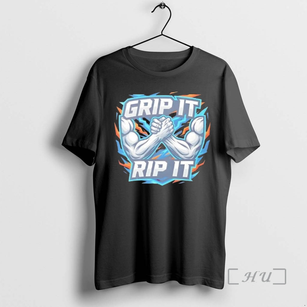 Officials Grip It Rip It Arm Wrestling Fitness Graphic