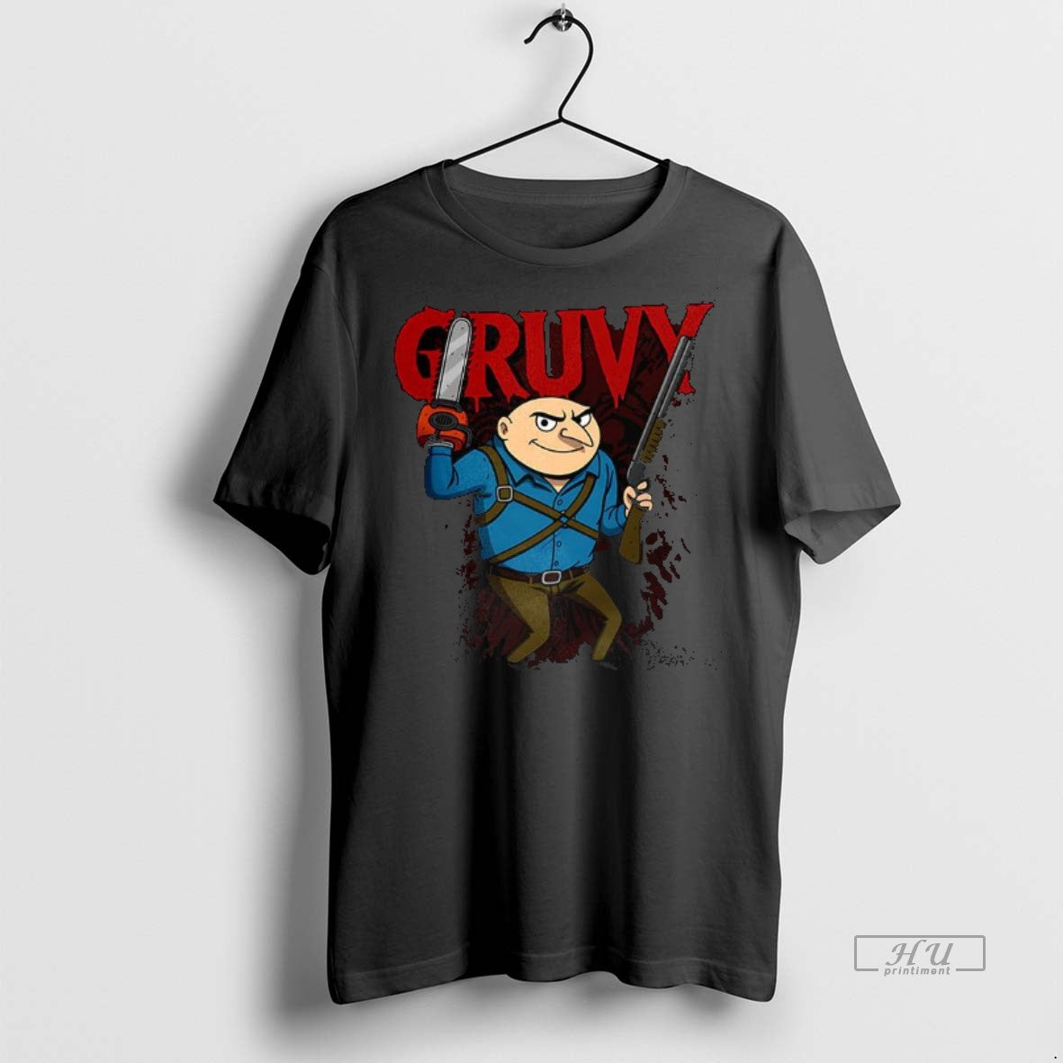 Officials Gruvy Gru X Groovy Chainsaw And Shotgun Premium Tee Shirt Sweater