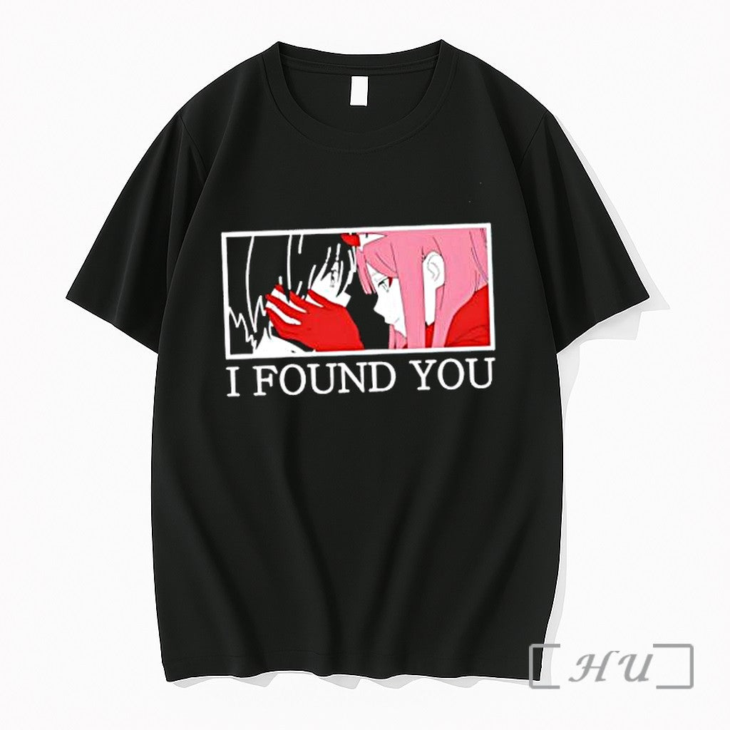 Officials Hiro And Zero Two Darling In The Franxx I Found You Premium T Shirts Unisex , , , Long Sleeve Tee