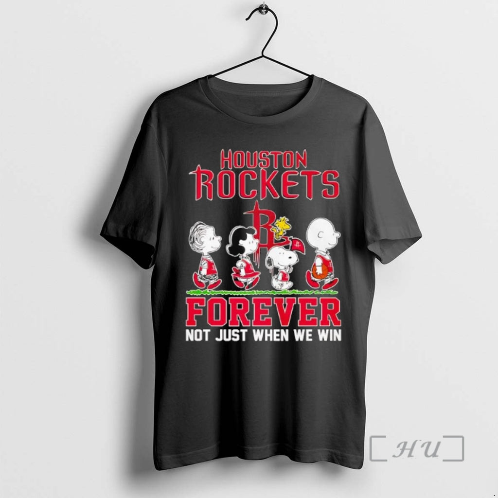 Officials Houston Rockets Forever Not Just When We Win Peanuts Characters Premium T Shirts Sweater