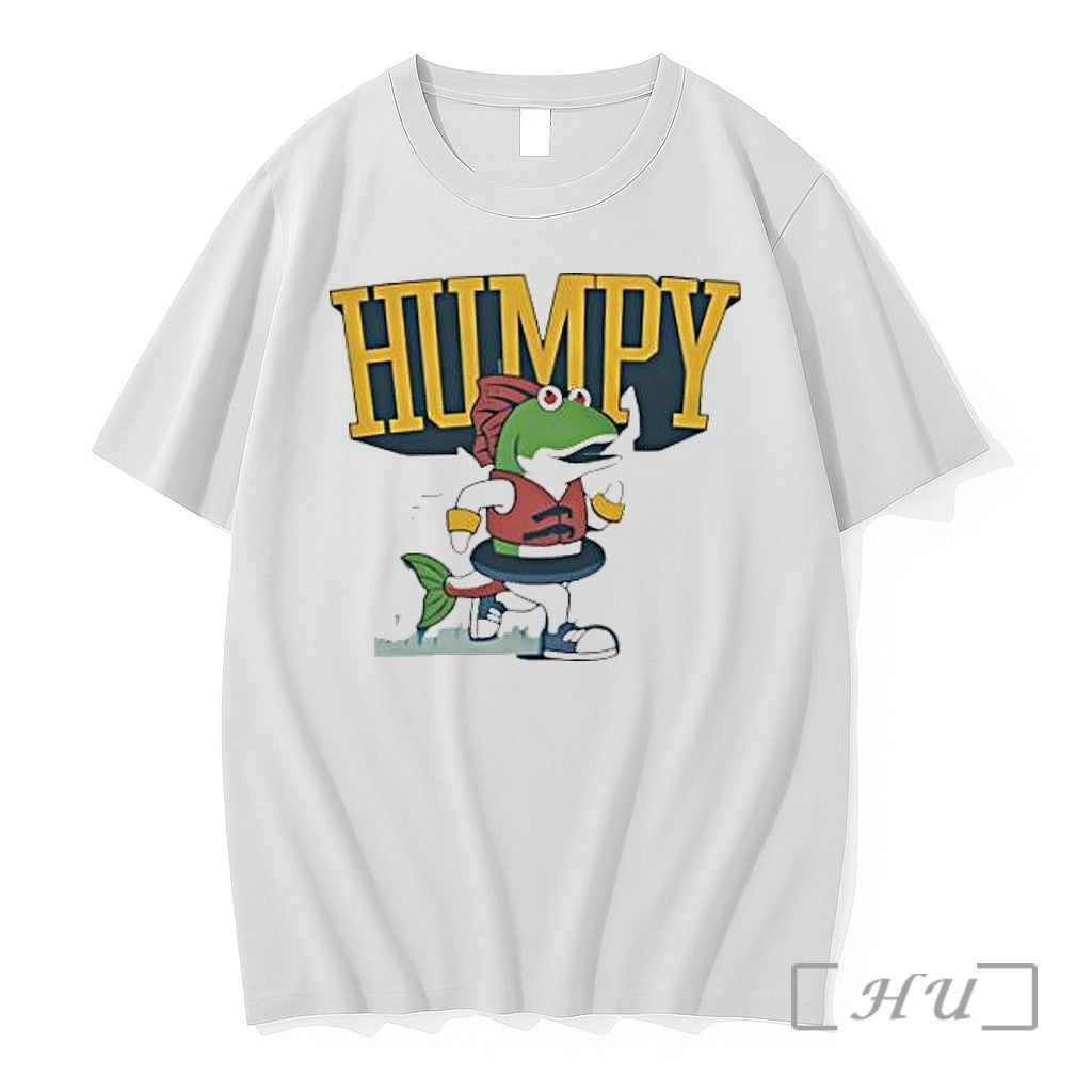 Officials Humpy Running Fish With Life Vest And Tube Mascot Parody Humor Premium T Shirts Unisex , , , Long Sleeve Tee