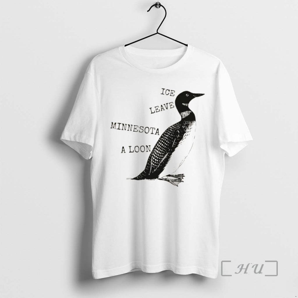 Officials Ice Leave Minnesota A Loon Mn State Bird Common Loon Premium T Shirts Sweater