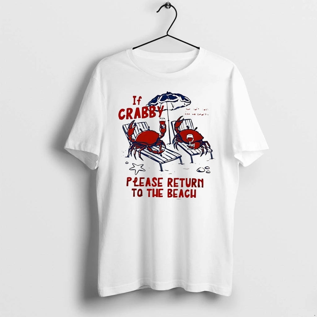 Officials If Crabby Please Return To The Beach Crab Tee Premium T Shirt