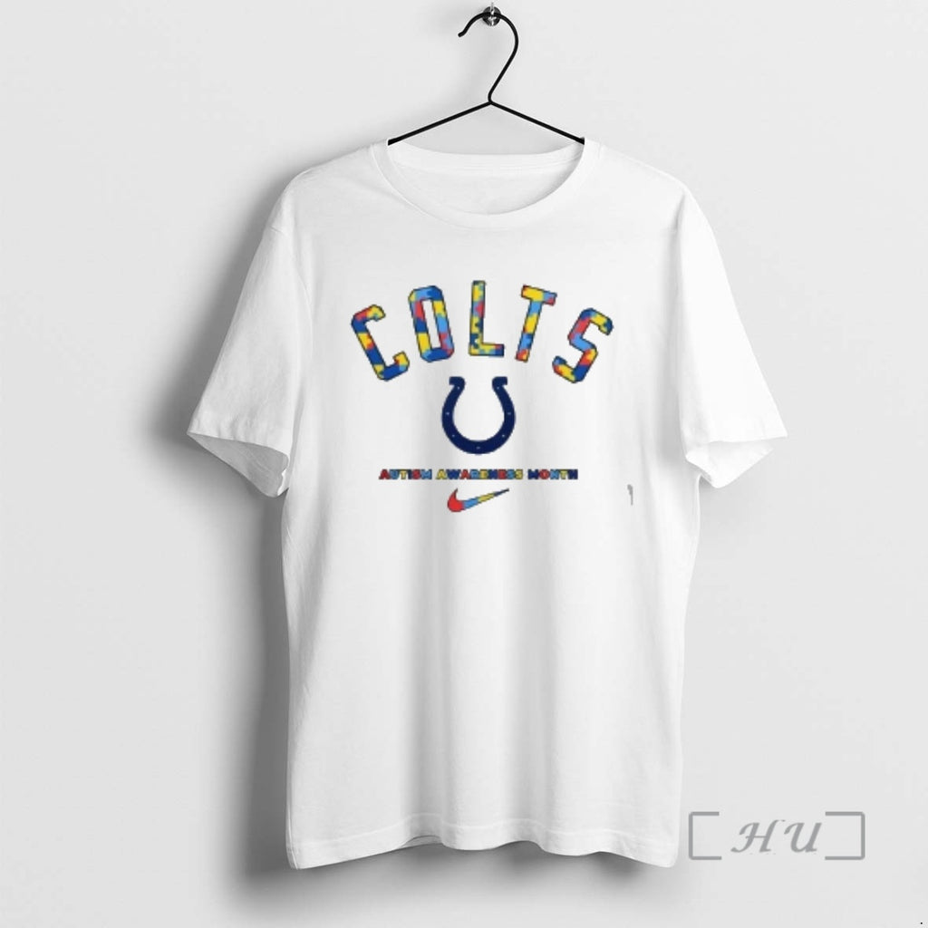 Officials Indianapolis Colts Autism Awareness Month They Not Like Us 2 Sided Premium T Shirts