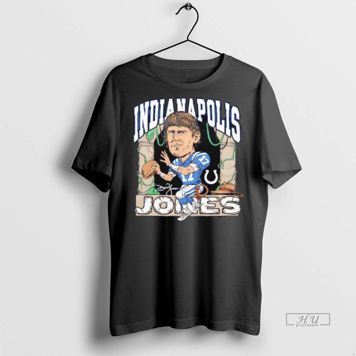 Officials Indianapolis Colts Superstar Daniel Jones Lights Up The Field Graphic Premium Tee Shirt Sweater