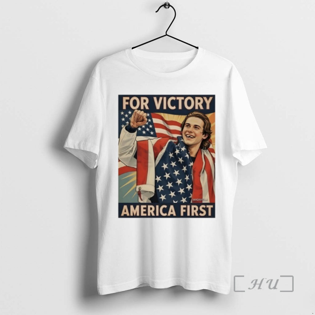 Officials Jack Hughes Missing Teeth For Victory America First Retro