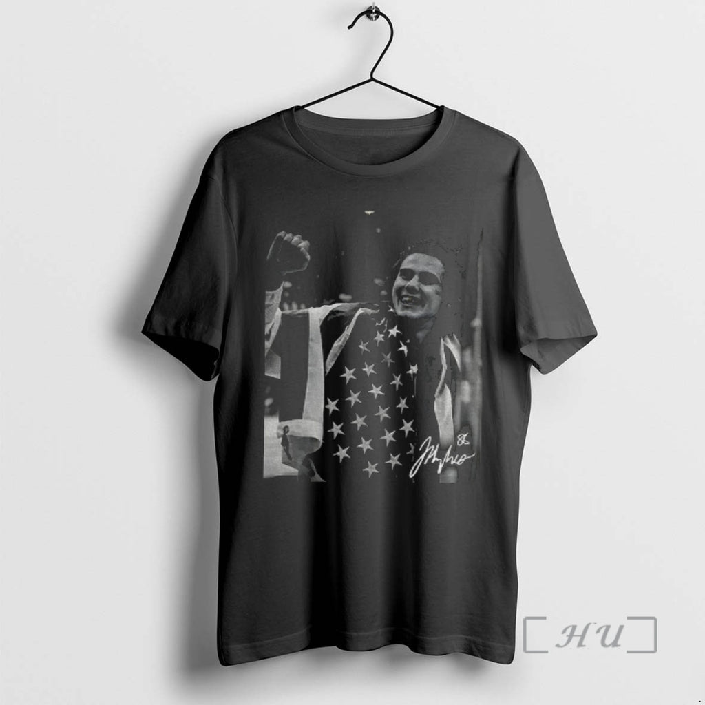 Officials Jack Hughes Usa Gold Hockey Olympic Gold Medal American Flag Premium T Shirts Sweater