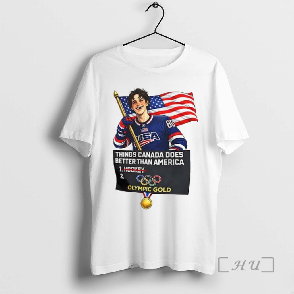 Officials Jack Hughes Usa Hockey Things Canada Does Better Than America Premium T Shirts Sweater