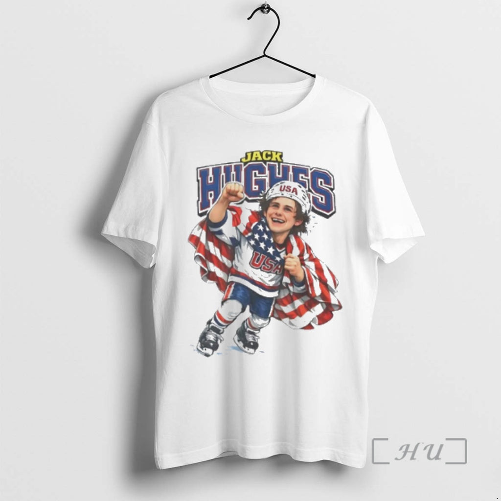 Officials Jack Hughes Team Usa Hockey Caricature
