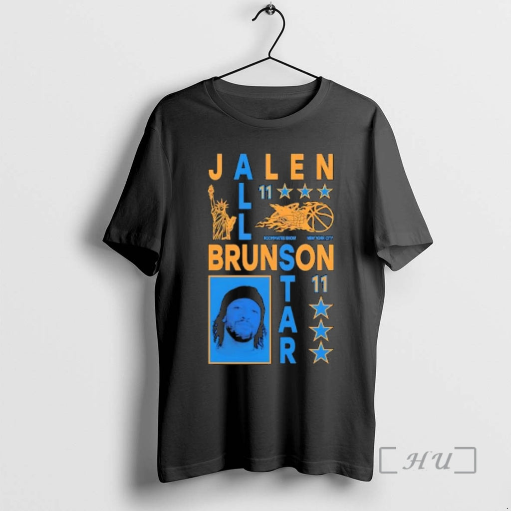 Officials Jalen Brunson 11 New York Team Star Graphic