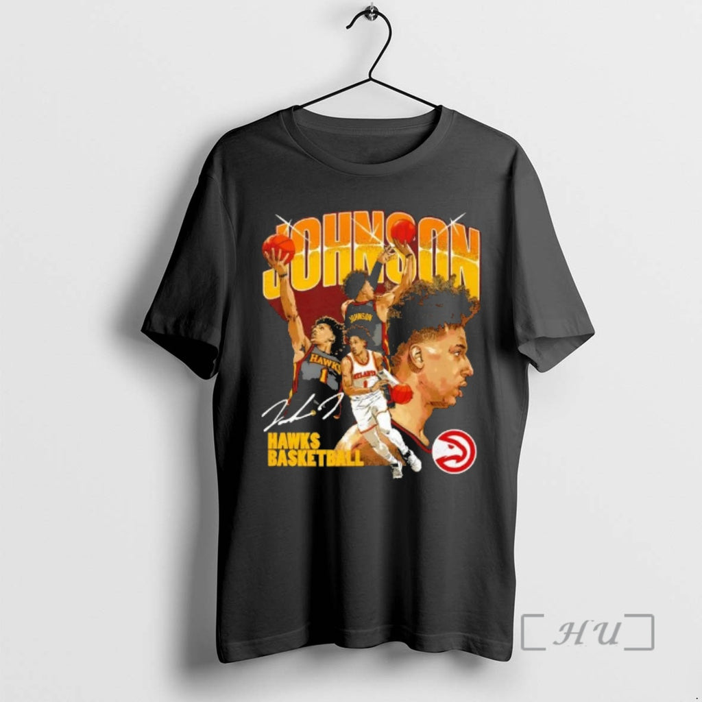 Officials Jalen Johnson Atlanta Hawks Basketball Collage Signature