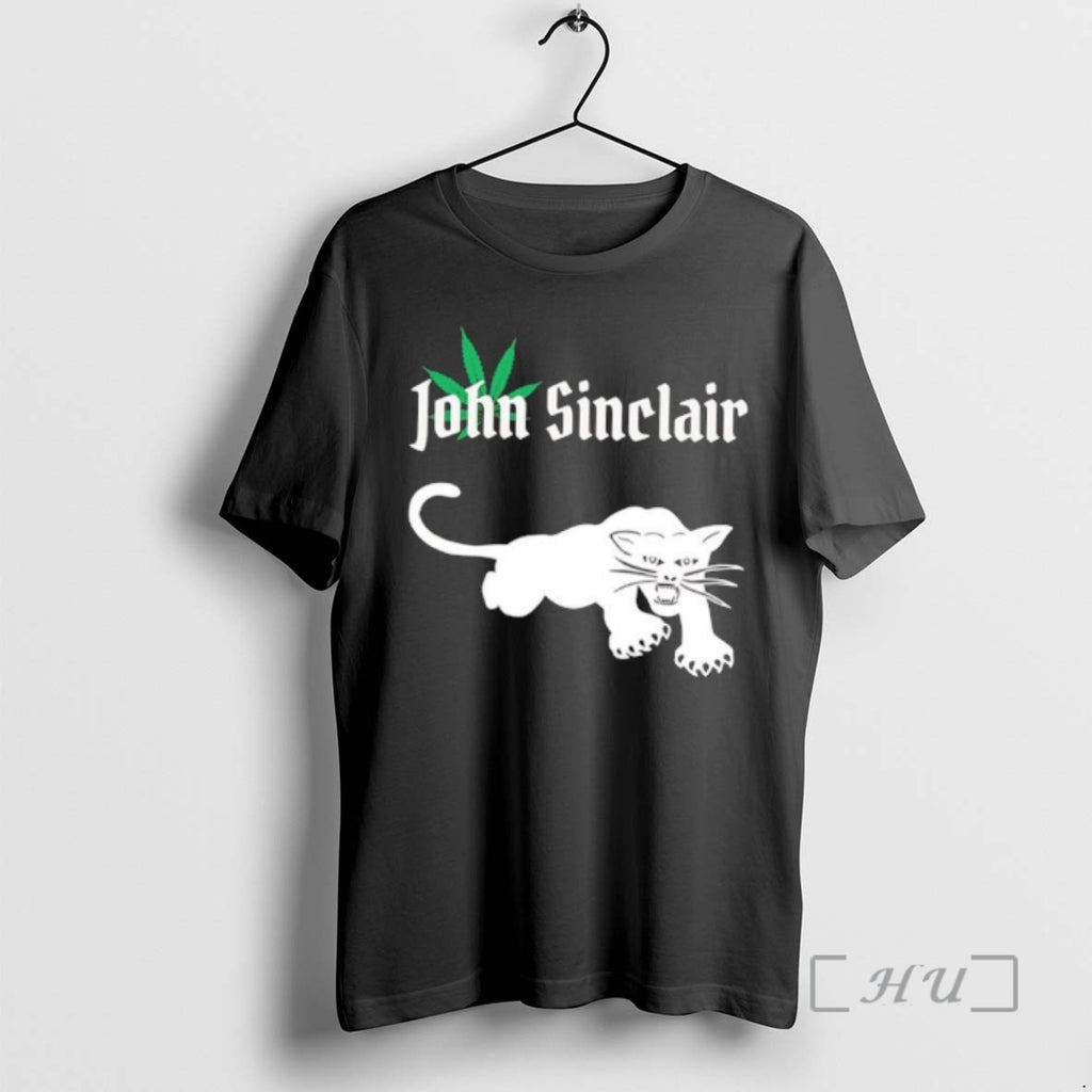 Officials John Sinclair Marijuana Leaf White Panther Graphics