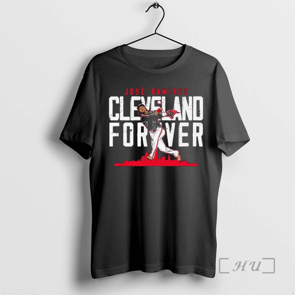 Officials Jose Ramirez Cleveland Forever Cleveland Guardians Baseball Skyline