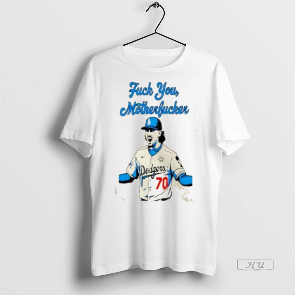 Officials Justin Wrobleski Los Angeles Dodgers Fuck You Motherfucker Premium Tee Shirt Sweater