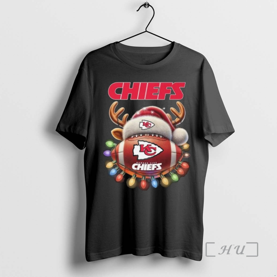 Officials Kansas City Chiefs Football Hat Light Merry Christmas 2025 Premium T Shirt Sweater