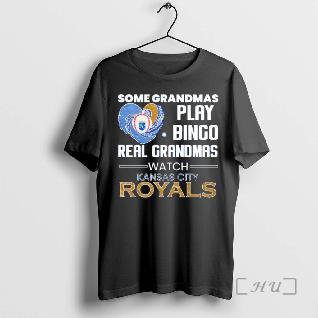 Officials Kansas City Royals Some Grandmas Play Bingo Real Grandmas Watch Diamond Heart Shape Premium