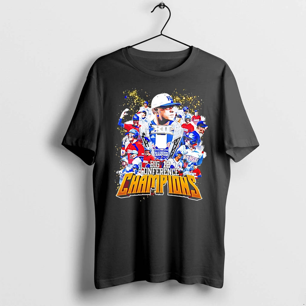 Officials Kansas Jayhawks 2026 Big 12 Conference Champions All Team Tee Premium T Shirt