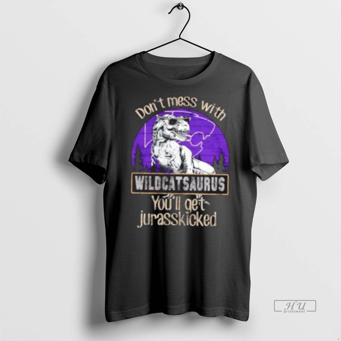 Officials Kansas State Wildcats Dont Mess With Jayhawksaurus Youll Get Jurasskicked Premium Tee Shirt Sweater