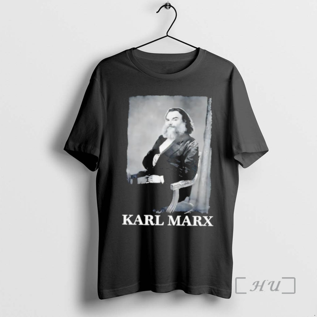 Officials Karl Marx Portrait Jack Black Actor Parody Vintage