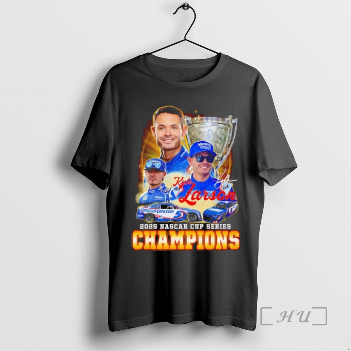 Officials Kyle Larson 2025 Nascar Cup Series Champions Signature Premium T Shirt Sweater