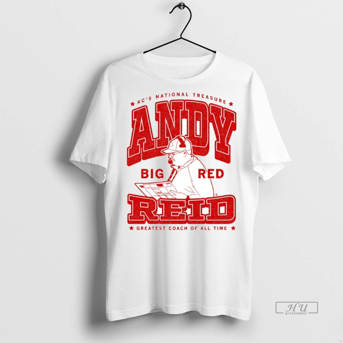 Officials Lcs National Treasure Andy Reid Big Red Circle Premium Tee Shirt Sweater
