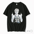 Officials Larry Bird Middle Finger Graphic Basketball Legend Unisex , , , Long Sleeve Tee