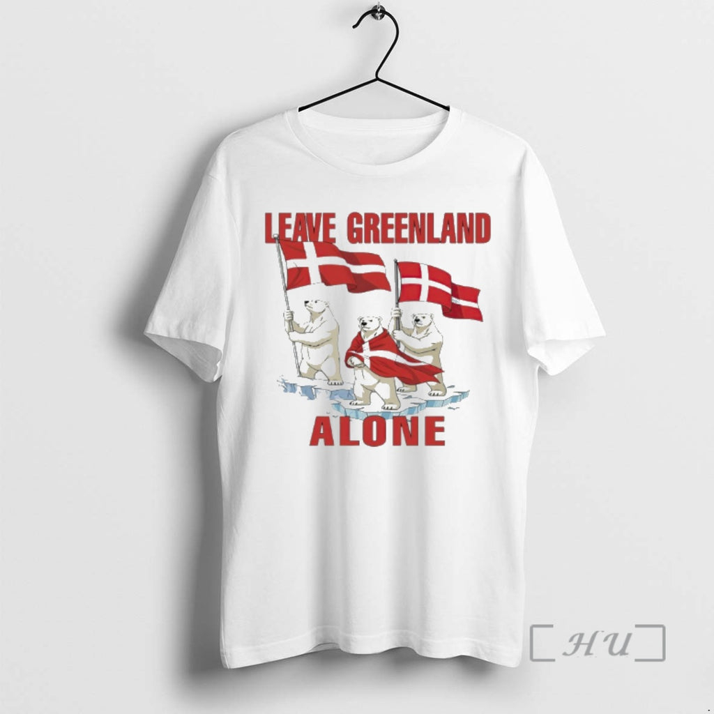Officials Leave Greenland Alone Polar Bear With Greenland Flag