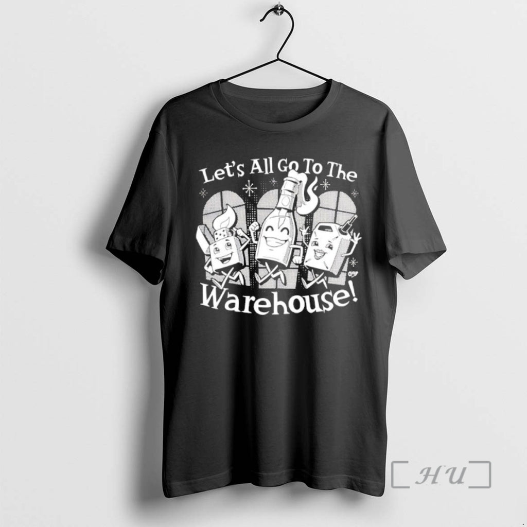 Officials Lets All Go To The Warehouse Vintage Cartoon