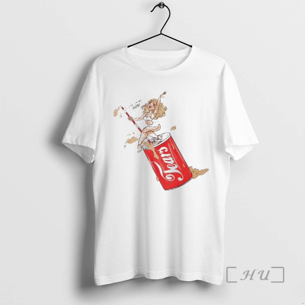 Officials Like Oh My God Blonde Pinup Girl Sitting On Soda Premium T Shirts Sweater