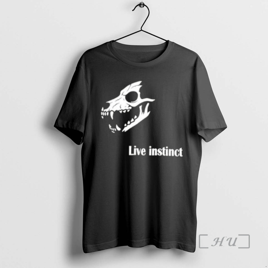 Officials Live Instinct Wolf Skeleton Skull Head Gothic Design
