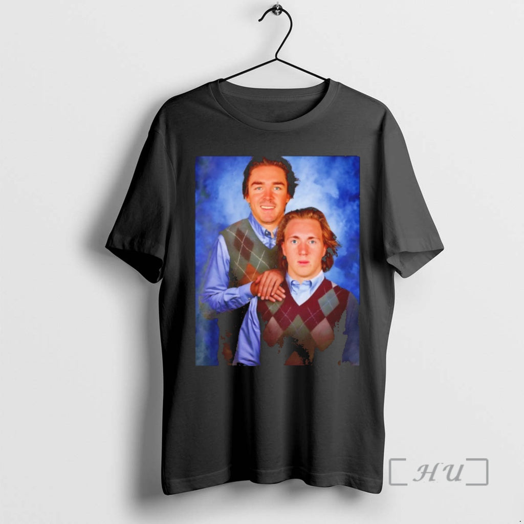 Officials Logan Cooley And Clayton Keller Utah Mammoth Hockey Step Brothers Vintage Premium T Shirts