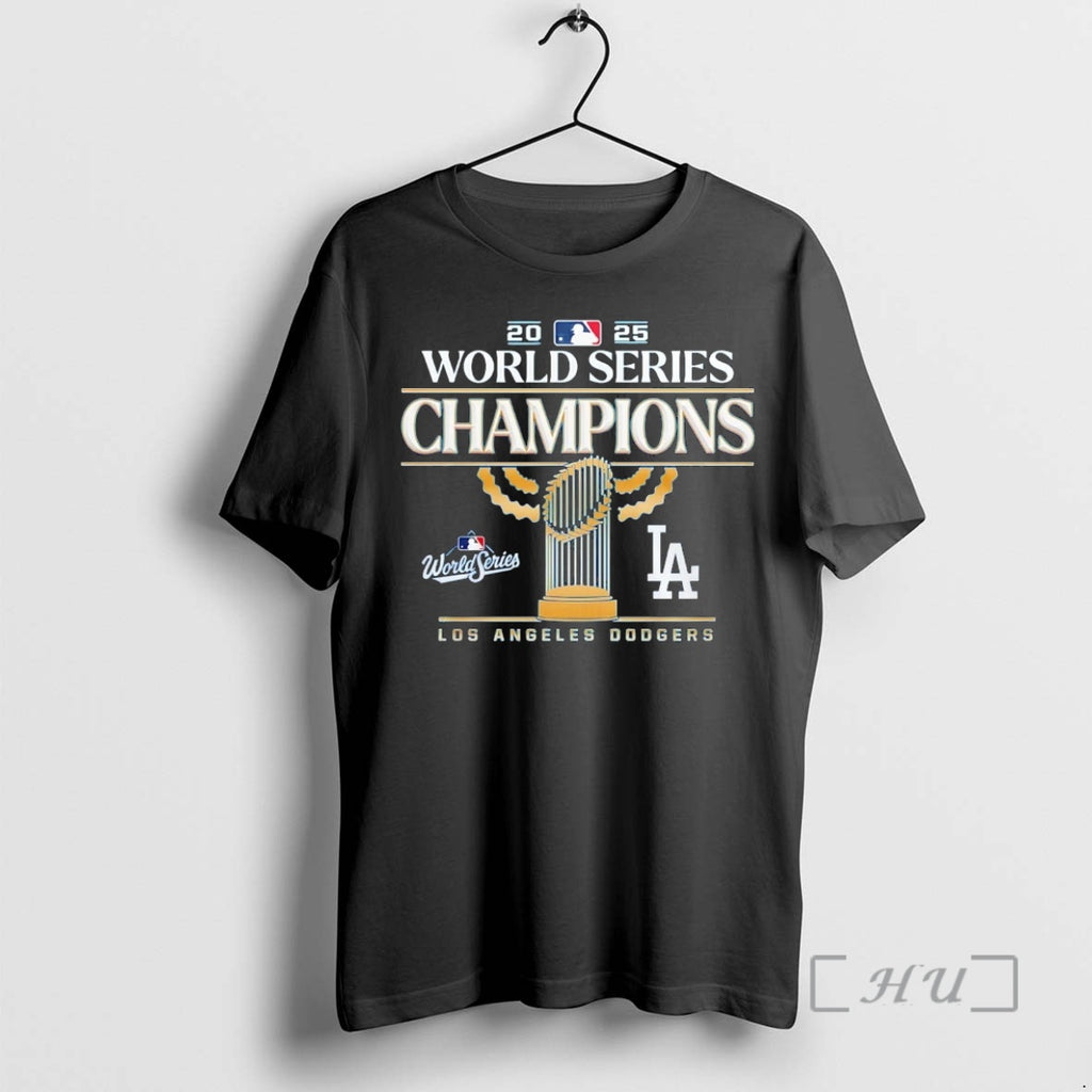 Officials Los Angeles Dodgers 2025 World Series Champions Players 2 Sided Premium T Shirt Sweater