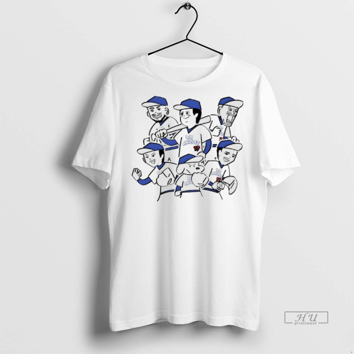 Officials Los Angeles Dodgers 25 World Series Champs Player Caricature Premium Tee Shirt Sweater