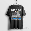 Officials Los Angeles Dodgers Back To Back Champions Players Names Premium T Shirt Sweater