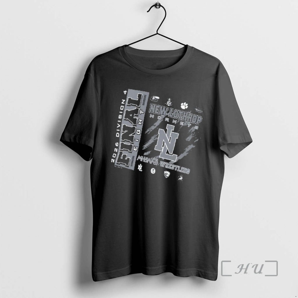 Officials Lothrop Hornets 2026 Mhsaa Team Wrestling Final 8 Divison 4 Premium T Shirts Sweater