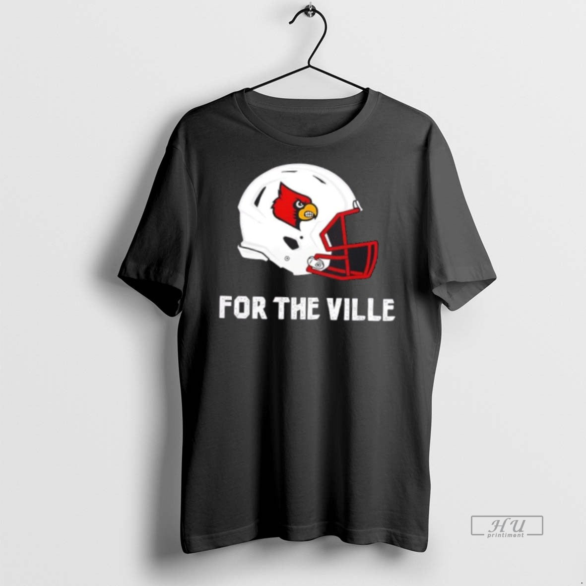 Officials Louisville Cardinals For The Ville Football Helmet Premium Tee Shirt Sweater