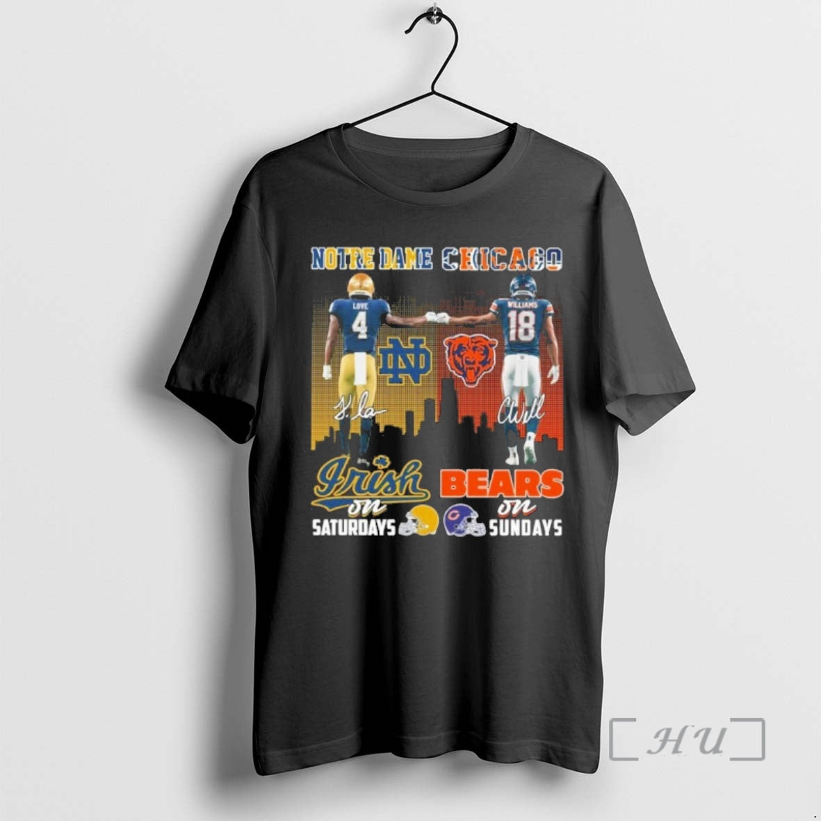 Officials Love Notre Dame On Saturdays And William Bears On Sundays Premium T Shirt Sweater