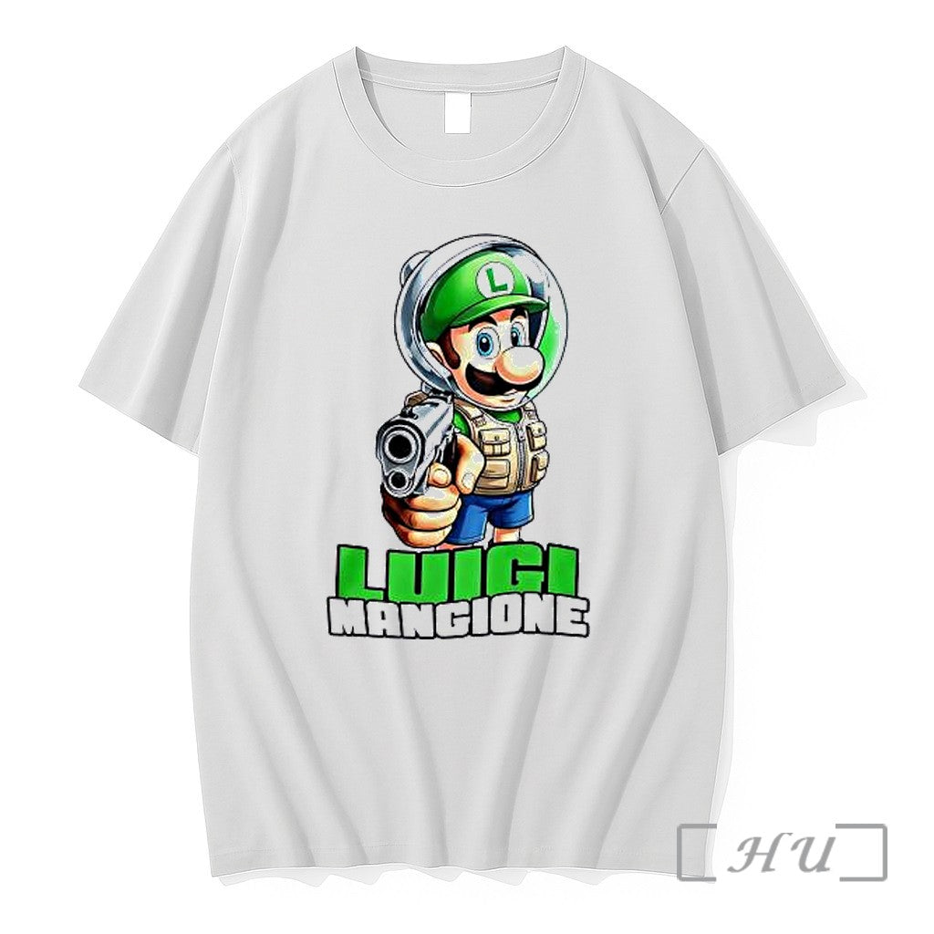 Officials Luigi Mangione With Gun Premium T Shirts Sweater Jpg Unisex , , , Long Sleeve Tee