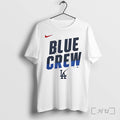 Officials Mlb Los Angeles Dodgers Blue Crew White Unisex , , , Long Sleeve Tee