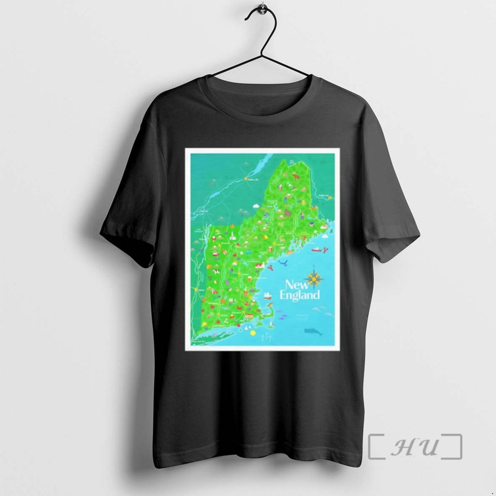 Officials Map Of New England Cartoon