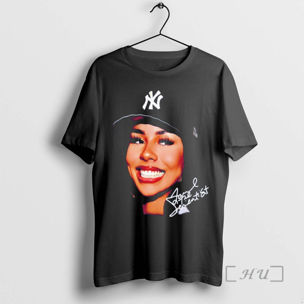 Officials Mariah The Scientist Wearing New York Yankees Hat Baseball Mlb Premium T Shirts Sweater