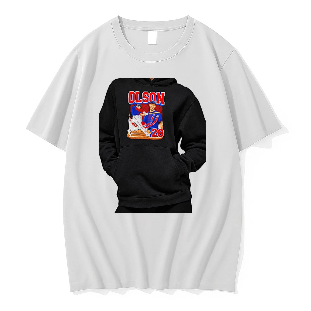 Officials Matt Olson Atlanta Braves 28 Baseball Player Premium T Shirt
