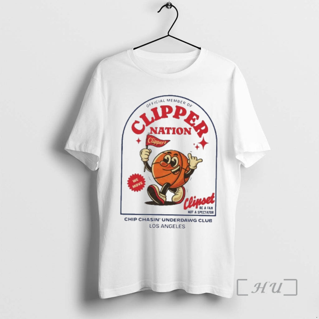 Officials Member Of Clipper Nation Chip Chasin Underdawg Club Los Angeles Premium T Shirts Sweater