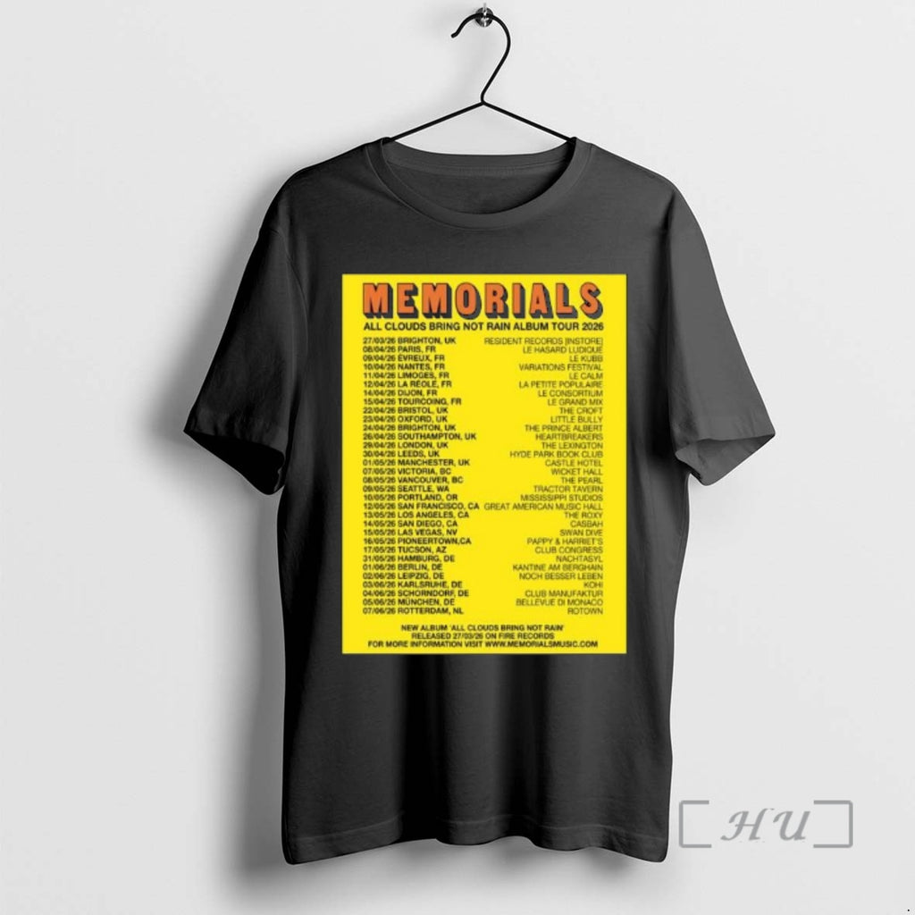 Officials Memorials All Clouds Bring Not Rain Album Tour 2026