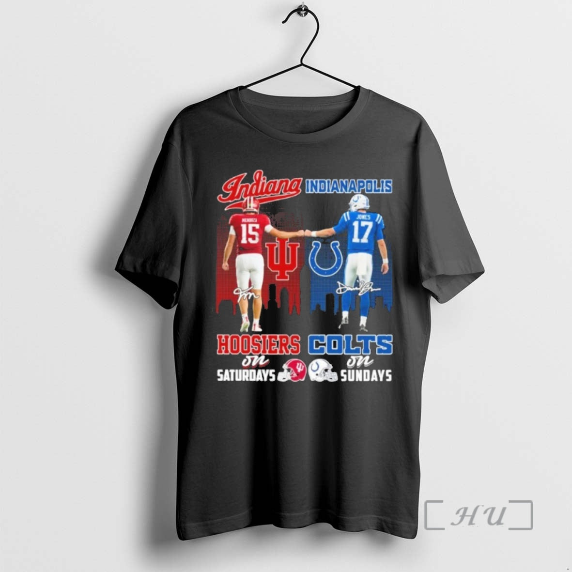 Officials Mendoza Hoosiers On Saturdays And Jones Colts On Sundays Premium T Shirt Sweater